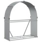 vidaXL Leñero de acero galvanizado gris claro 120x45x140 cm