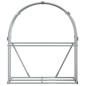 vidaXL Leñero de acero galvanizado gris claro 120x45x140 cm