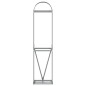 vidaXL Leñero de acero galvanizado gris antracita 40x45x170 cm vidaXL Leñero de acero galvanizado gris antracita 40x45x170 cm