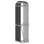 vidaXL Leñero de acero galvanizado gris antracita 40x45x170 cm vidaXL Leñero de acero galvanizado gris antracita 40x45x170 cm