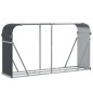 vidaXL Leñero de acero galvanizado gris antracita 180x45x100 cm vidaXL Leñero de acero galvanizado gris antracita 180x45x100 cm