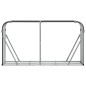 vidaXL Leñero de acero galvanizado gris antracita 180x45x100 cm vidaXL Leñero de acero galvanizado gris antracita 180x45x100 cm
