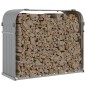 vidaXL Leñero de acero galvanizado gris claro 120x45x100 cm vidaXL Leñero de acero galvanizado gris claro 120x45x100 cm