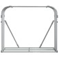 vidaXL Leñero de acero galvanizado gris claro 120x45x100 cm vidaXL Leñero de acero galvanizado gris claro 120x45x100 cm