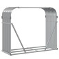 vidaXL Leñero de acero galvanizado gris claro 120x45x100 cm vidaXL Leñero de acero galvanizado gris claro 120x45x100 cm