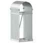vidaXL Leñero de acero galvanizado plateado 40x45x100 cm vidaXL Leñero de acero galvanizado plateado 40x45x100 cm
