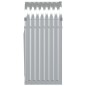 vidaXL Leñero de acero galvanizado plateado 40x45x100 cm vidaXL Leñero de acero galvanizado plateado 40x45x100 cm