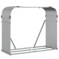 vidaXL Leñero de acero galvanizado plateado 120x45x100 cm vidaXL Leñero de acero galvanizado plateado 120x45x100 cm