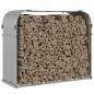 vidaXL Leñero de acero galvanizado plateado 120x45x100 cm vidaXL Leñero de acero galvanizado plateado 120x45x100 cm
