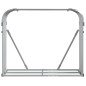 vidaXL Leñero de acero galvanizado plateado 120x45x100 cm vidaXL Leñero de acero galvanizado plateado 120x45x100 cm