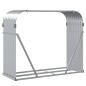 vidaXL Leñero de acero galvanizado plateado 120x45x100 cm vidaXL Leñero de acero galvanizado plateado 120x45x100 cm