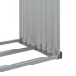 vidaXL Leñero de acero galvanizado plateado 120x45x100 cm vidaXL Leñero de acero galvanizado plateado 120x45x100 cm