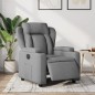 vidaXL Sillón reclinable eléctrico tela gris claro vidaXL Sillón reclinable eléctrico tela gris claro