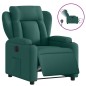 vidaXL Sillón reclinable eléctrico tela verde oscuro vidaXL Sillón reclinable eléctrico tela verde oscuro