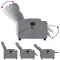 vidaXL Sillón reclinable de masaje eléctrico tela gris claro vidaXL Sillón reclinable de masaje eléctrico tela gris claro