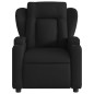 vidaXL Sillón reclinable de masaje eléctrico tela negro