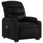 vidaXL Sillón de masaje elevable eléctrico cuero sintético negro vidaXL Sillón de masaje elevable eléctrico cuero sintético negro