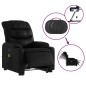 vidaXL Sillón de masaje elevable eléctrico cuero sintético negro vidaXL Sillón de masaje elevable eléctrico cuero sintético negro