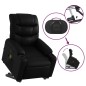 vidaXL Sillón de masaje elevable eléctrico cuero sintético negro vidaXL Sillón de masaje elevable eléctrico cuero sintético negro