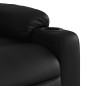 vidaXL Sillón de masaje elevable eléctrico cuero sintético negro vidaXL Sillón de masaje elevable eléctrico cuero sintético negro