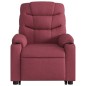 vidaXL Sillón reclinable elevable tela rojo tinto vidaXL Sillón reclinable elevable tela rojo tinto