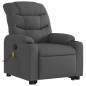 vidaXL Silla de masaje reclinable de pie de tela gris oscuro vidaXL Silla de masaje reclinable de pie de tela gris oscuro