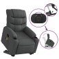 vidaXL Silla de masaje reclinable de pie de tela gris oscuro vidaXL Silla de masaje reclinable de pie de tela gris oscuro