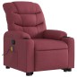 vidaXL Sillón reclinable de masaje elevable tela rojo tinto vidaXL Sillón reclinable de masaje elevable tela rojo tinto