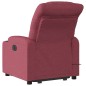 vidaXL Sillón reclinable de masaje elevable tela rojo tinto vidaXL Sillón reclinable de masaje elevable tela rojo tinto