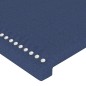 vidaXL Cabecero con LED de tela azul 147x16x118/128 cm vidaXL Cabecero con LED de tela azul 147x16x118/128 cm