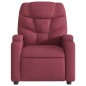 vidaXL Sillón reclinable eléctrico tela rojo tinto