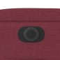 vidaXL Sillón reclinable eléctrico tela rojo tinto