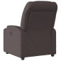 vidaXL Sillón reclinable de masaje eléctrico tela marrón oscuro vidaXL Sillón reclinable de masaje eléctrico tela marrón oscuro