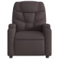vidaXL Sillón reclinable de masaje eléctrico tela marrón oscuro vidaXL Sillón reclinable de masaje eléctrico tela marrón oscuro