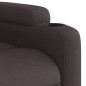 vidaXL Sillón reclinable de masaje eléctrico tela marrón oscuro vidaXL Sillón reclinable de masaje eléctrico tela marrón oscuro