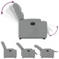 vidaXL Sillón reclinable elevable de tela gris claro vidaXL Sillón reclinable elevable de tela gris claro
