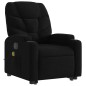 vidaXL Sillón reclinable de masaje elevable tela negro vidaXL Sillón reclinable de masaje elevable tela negro