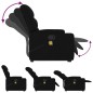 vidaXL Sillón reclinable de masaje elevable tela negro vidaXL Sillón reclinable de masaje elevable tela negro