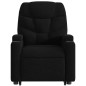 vidaXL Sillón reclinable de masaje elevable tela negro vidaXL Sillón reclinable de masaje elevable tela negro