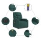 vidaXL Sillón masaje eléctrico reclinable elevable tela verde oscuro vidaXL Sillón masaje eléctrico reclinable elevable tela verde oscuro