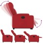 vidaXL Sillón elevable eléctrico cuero artificial rojo vidaXL Sillón elevable eléctrico cuero artificial rojo