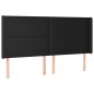 vidaXL Cabecero con LED cuero sintético negro 203x16x118/128 cm vidaXL Cabecero con LED cuero sintético negro 203x16x118/128 cm