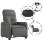 vidaXL Sillón reclinable eléctrico de tela gris oscuro vidaXL Sillón reclinable eléctrico de tela gris oscuro