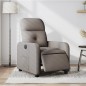 vidaXL Sillón reclinable eléctrico tela gris taupé vidaXL Sillón reclinable eléctrico tela gris taupé