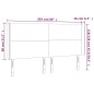 vidaXL Cabecero con LED cuero sintético negro 203x16x118/128 cm vidaXL Cabecero con LED cuero sintético negro 203x16x118/128 cm