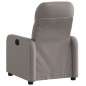 vidaXL Sillón reclinable eléctrico tela gris taupé vidaXL Sillón reclinable eléctrico tela gris taupé