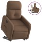 vidaXL Sillón reclinable elevable de tela marrón vidaXL Sillón reclinable elevable de tela marrón