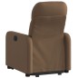 vidaXL Sillón reclinable elevable de tela marrón vidaXL Sillón reclinable elevable de tela marrón