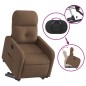 vidaXL Sillón reclinable elevable de tela marrón vidaXL Sillón reclinable elevable de tela marrón
