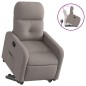 vidaXL Sillón reclinable elevable tela gris taupe vidaXL Sillón reclinable elevable tela gris taupe